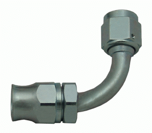 PTFE Teflon Hose Ends - 90 Degree Hose End For PTFE Teflon Hose