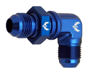 Bulkhead Fittings - 90 Degree AN Flare Bulkhead Fittings