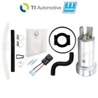 Walbro - Genuine Walbro/TI Automotive F90000262 400LPH Universal Fuel Pump + Install Kit & Flex Hose for Ford Mustang LX 2.3L, 3.8L, 4.6L, 5.0L 1986-1993