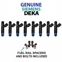 Siemens Deka - Genuine Siemens Deka80LB835CC Fuel Injectors EV6 USCAR FI11491 109991 (Set of 8) - 4.8L, 5.3L, 6.0L Chevrolet Suburban LM7 LQ4 LQ9 LR4