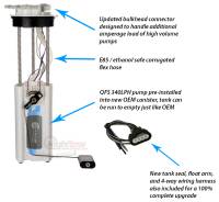 Quantum - Quantum 340LPH Direct Drop-In Performance Fuel Pump Assembly w/ Sending Unit Oldsmobile Cutlass 1998-1999, Replaces Airtex E3950M