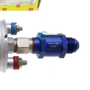 Quantum - Inline Check Valve -8AN M12x1.5 for Bosch 044 Fuel Pump / 61944, 0580254044 - Image 1