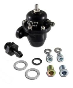 AEM Electronics - AEM Adjustable Fuel Pressure Regulator Black Acura & Honda AFPR 25-300BK - Image 1