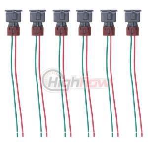 Quantum - Fuel Injector Pigtail NISSAN Harness Connector (Set of 6) for NISSAN 1984-1994 Maxima / 300ZX 1990-1994 TT 1990-1993NA - Image 1
