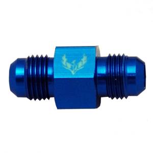 Phenix Industries - Flare Union Adapter With Port -6AN With 1/8" Port Blue - Image 1