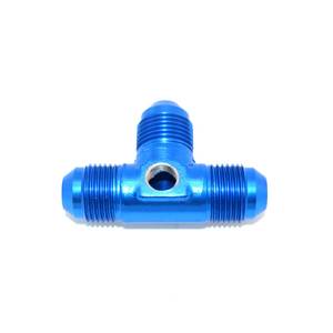 Phenix Industries - Flare Tee With 1/8 NPT Port -10AN Blue - Image 1