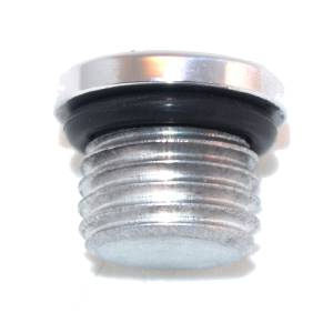 Phenix Industries - Straight Thread O-Ring Plug Low Profile -16AN Clear - Image 1