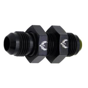 Phenix Industries - Straight Bulkhead Flare Union -3AN Black - Image 1