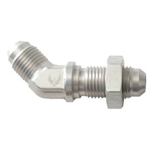 Phenix Industries - 45 Degree Bulkhead Flare Union -4AN Clear - Image 1