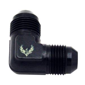 Phenix Industries - 90 Degree Flare to Flare Elbow -4AN Black - Image 1