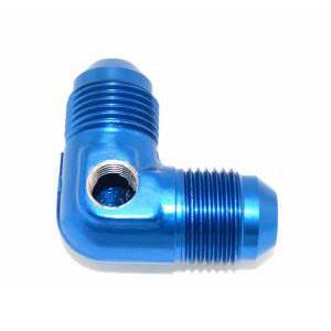 Phenix Industries - 90 Degree Flare -8AN With 1/8" NPT Port Blue - Image 1