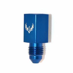 Phenix Industries - -4AN to 1/8" NPT Female Straight Aluminum Blue - Image 1