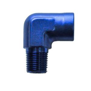Phenix Industries - 90 Degree 1/2" Male to Female Pipe Elbow 1/2" NPT Blue - Image 1