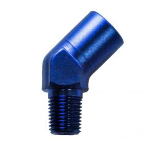 Phenix Industries - 45 Degree Male to Female Pipe Elbow 1-1/4" NPT Blue - Image 1