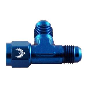 Phenix Industries - AN Flare TEE to Female Swivel on Run -3AN Blue - Image 1