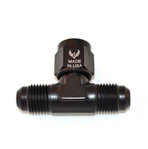 Phenix Industries - AN Flare TEE to Female Swivel on Branch -4AN Black - Image 1