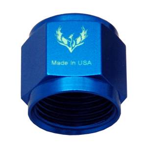 Phenix Industries - Tube Nuts -8AN Blue, Pack of 2 - Image 1