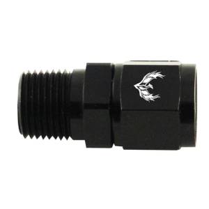 Phenix Industries - Straight Swivel Female to Male -12AN to 1/2" NPT Black - Image 1