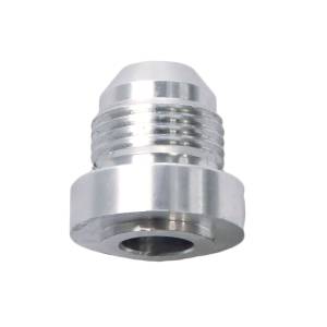 Phenix Industries - Weld Bung Male -3AN x 3/8" x 24 Round Base Aluminum - Image 1