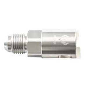 Phenix Industries - GM/Ford Straight Clip-On Fuel Rail Adapter to AN Fitting -6AN to 3/8" Clear - Image 1