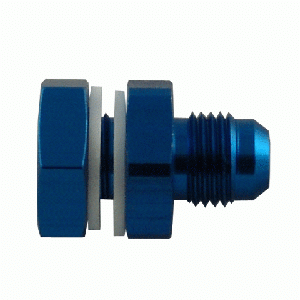 Phenix Industries - Fuel Cell Bulkhead -8AN Blue - Image 1