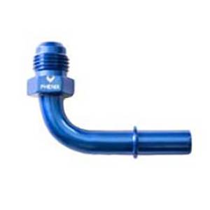 Phenix Industries - 90 Degree AN to Male Quick Connect -8AN to 3/8" Blue - Image 1