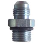 Phenix Industries - Steering Rack Fitting -6AN to 1/2" to 20 Black - Image 1