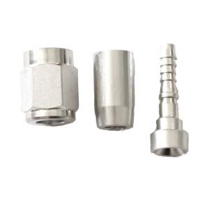 Phenix Industries - Crimp PTFE Hose End Straight -3AN Black - Image 1