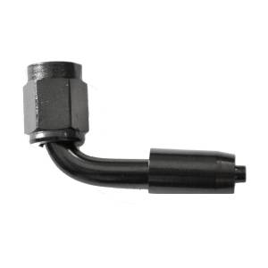 Phenix Industries - Crimp PTFE Hose End -3AN 90 Degree Black - Image 1