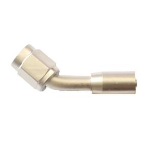 Phenix Industries - Crimp PTFE Hose End -4AN x 45 Degree Steel - Image 1