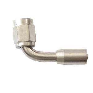 Phenix Industries - Crimp PTFE Hose End -4AN x 90 Degree Steel - Image 1