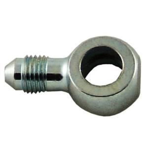 Phenix Industries - Banjo Straight Short -4AN to 10MM 3/8" to 24 Zinc Plated Steel - Image 1