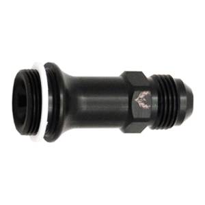 Phenix Industries - Male Inlet Fittings Long -6AN to -8AN ORB Ultra HP Black, Pack of 2 - Image 1