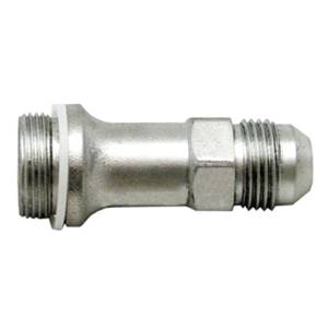 Phenix Industries - Male Inlet Fittings Long -8AN to 9/16" to 24 to 2.00 Bg, Demon, Holley Sgl 600 Clear, Pack of 2 - Image 1