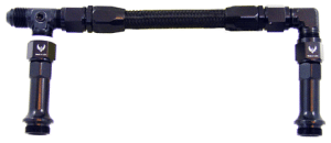 Phenix Industries - Fuel Line Kit -8AN ORB Bowl to -8AN Black Black Hose - Image 1