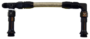 Phenix Industries - Fuel Line Kit Demon Barry Grant -6AN Black Stainless Hose - Image 1