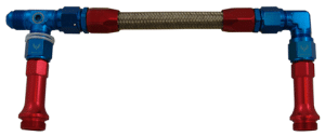 Phenix Industries - Fuel Line Kit Demon Barry Grant -6AN Stainless Hose Red/Blue - Image 1
