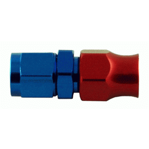 Phenix Industries - Reusable PTFE Hose End -8AN Straight Red/Blue - Image 1