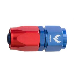 Phenix Industries - Compression Swivel Hose End -10AN Straight Red/Blue - Image 1