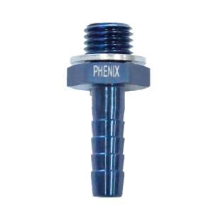 Phenix Industries - Straight Barb Adapter M14X1.5 to 3/8 Blue - Image 1