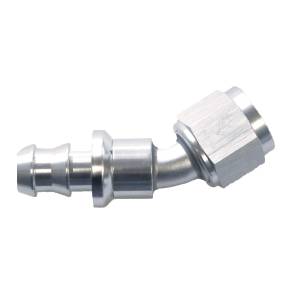 Phenix Industries - Push-Lok Hose End -6AN x 45 Degree Clear - Image 1