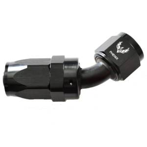 Phenix Industries - Crimped Hose End -4AN x 45 Degree Black - Image 1