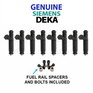 Siemens Deka - Genuine Siemens Deka 60LB Fuel Injectors 107961 FI114961 (Set of 8) -4.8L, 5.3L, 6.0L Chevrolet Suburban LM7 LQ4 LQ9 LR4 - Image 1