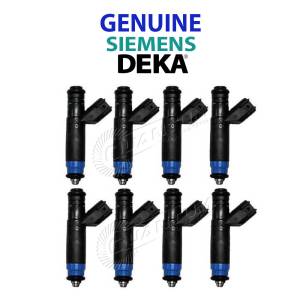 Siemens Deka - GENUINE SIEMENS DEKA 80LB 835CC FUEL INJECTORS EV6 USCAR FI11491 109991 (Set of 8) - Image 1