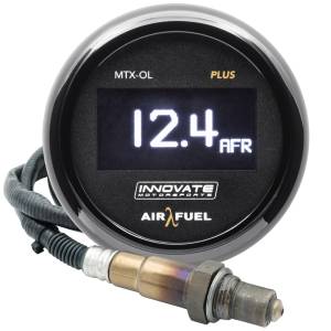 Innovate Motorsports - GENUINE Innovate 3935 MTX-OL PLUS Digital Air/Fuel 8ft OLED Gauge Kit +O2 Sensor - Image 1