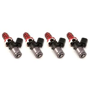 Injector Dynamics - ID1050-XDS, for WRX 2002-2011 & STi 2007+ / Turbo 2.0L & 2.5L. WRX-16B bottom adaptors. 11mm (red) adaptors - Image 1