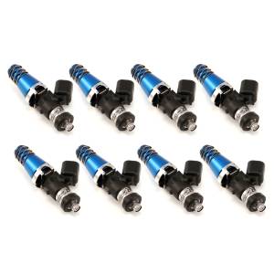 Injector Dynamics - ID1300-XDS, for SC400 / 1UZ-FE V8 applications, 11mm (blue) adapter tops. Denso lower cushions. Set of 8. - Image 1