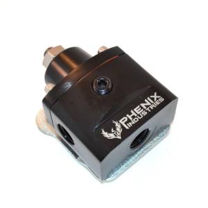 Phenix Industries - Phenix Industries Adjustable Carbureted Fuel Pressure Regulator w/ Fittings of Choice Black - Image 1
