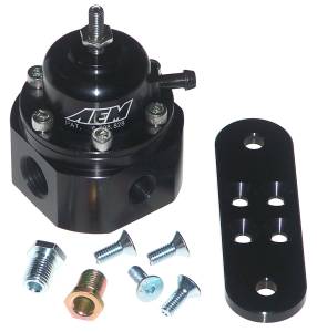 AEM Electronics - GENUINE AEM Universal Adjustable Fuel Pressure Regulator Black, 25-302BK - Image 1