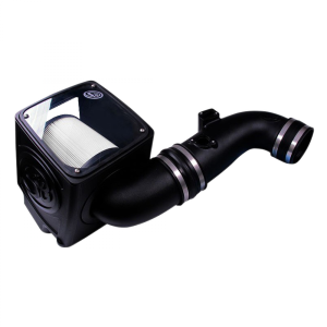 S&B - GENUINE S&B Cold Air Intake For 11-16 Chevrolet Silverado GMC Sierra V8-6.6L LML Duramax Dry Extendable White - Image 1